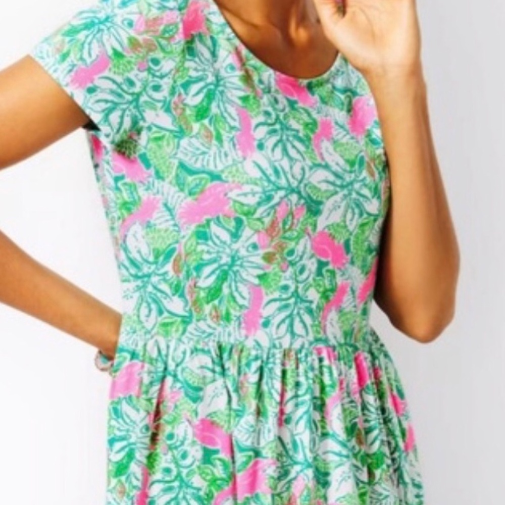 Lilly Pulitzer Geanna short sleeve swing dress Medium
